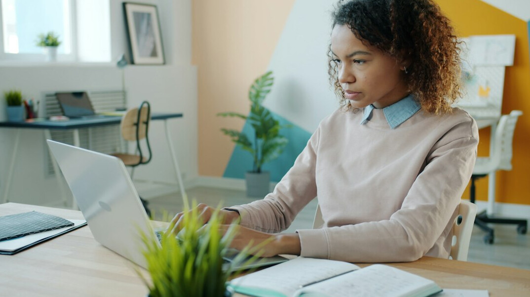 woman learning new skills